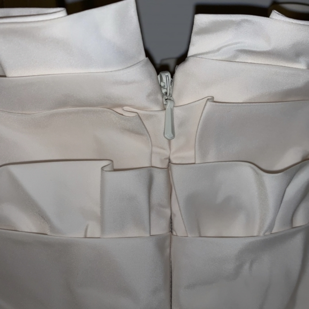 Max And Cleo Size 8 Elegant Black and Cream Strapless Dress - Picture 6 of 6